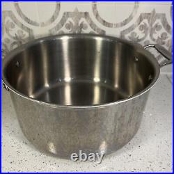 All-Clad 8Qt Stainless Steel Stock Pot With Stainless Steel Lid