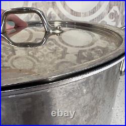 All-Clad 8Qt Stainless Steel Stock Pot With Stainless Steel Lid