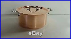All Clad 8 Qt C2 Copper Stock Pot Stainless Steel Inside 5 Ply Factory Second