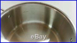 All Clad 8 Qt C2 Copper Stock Pot Stainless Steel Inside 5 Ply Factory Second