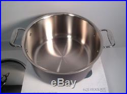 All Clad 8 Qt Stock Pot Ltd2 Hard Anodized & Stainless Steel NEW Factory Second