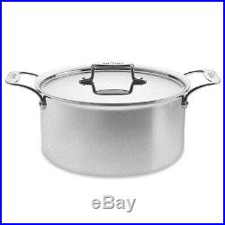 All Clad 8 Qt Stock Pot d5 Brushed Stainless Steel New in Box with Lid