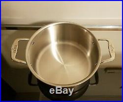 All-Clad 8 Qt. Stock Pot with Lid Stainless Steel & Anodized Aluminum NEW