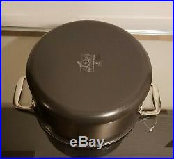 All-Clad 8 Qt. Stock Pot with Lid Stainless Steel & Anodized Aluminum NEW