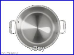 All Clad 8 Qt. Stock Pot with Lid / Tri-Ply Stainless -Sauce Soup Pot (4508) NEW