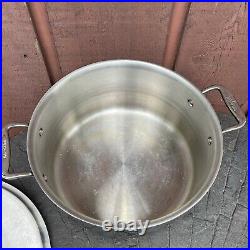 All-Clad 8-Quart Cookware Stainless Steel Stockpot With Lid (B)