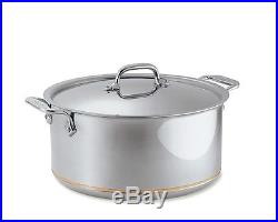All Clad 8 Quart Copper Core #6508 Stock Pot Stainless Steel New in Box