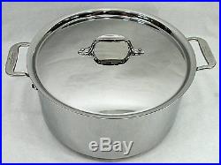 All-Clad 8-Quart Stock Pot with Lid- Tri-Ply Stainless 4508 -NEW