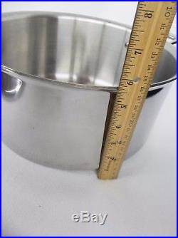 All Clad 8 quart Stock Pot Lid Dutch Oven Stainless Steel