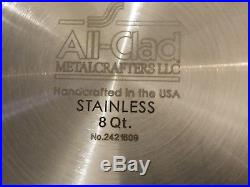 All-Clad 8qt Stock pot 3-ply Stainless Steel Polished (not Factory box)