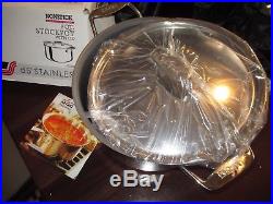 All Clad-8qt d5 StainlessNonstick Stockpot & Lid in orig. Box withstorage bag EUC