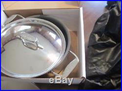 All Clad-8qt d5 StainlessNonstick Stockpot & Lid in orig. Box withstorage bag EUC