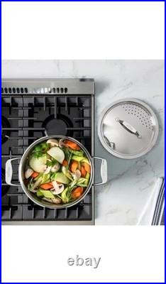 All-Clad All Clad Simply Strain Stainless Steel Stockpot With Lid 8 Quart NEW