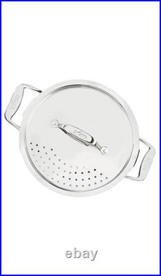 All-Clad All Clad Simply Strain Stainless Steel Stockpot With Lid 8 Quart NEW