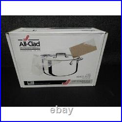 All-Clad BD552043 D5 Brushed 18/10 Stainless Steel Soup Pot & Lid, 4-Quart