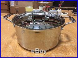 All-Clad BD55508 D5 Brushed 18/10 Stainless Steel 5-Ply 8-Quart Stock Pot Silver
