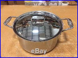All-Clad BD55508 D5 Brushed 18/10 Stainless Steel 5-Ply 8-Quart Stock Pot Silver