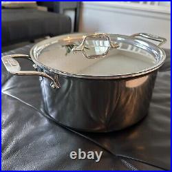 All-Clad BD55508 D5 Polished 5-Ply 8-qt Stock Pot with lid NEW