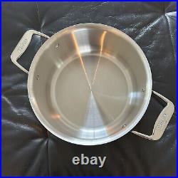 All-Clad BD55508 D5 Polished 5-Ply 8-qt Stock Pot with lid NEW