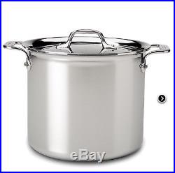 All-Clad BD55512 D5 Brushed 18/10 Stainless Steel 5-Ply 12-Qt Stock Pot with Lid