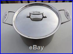 All-Clad BD55512 d5 5-ply Brushed Stainless Steel 12 Quart 12qt Stock Pot with Lid