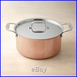 All-Clad C4 Four-ply Bonded 8 -qt Copper Stainless Steel Stock Pot