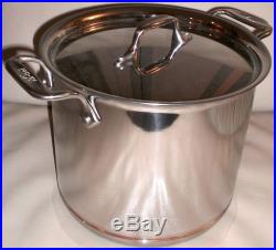 All Clad COPPER CORE Stainless Steel 7 QT TALL Stock Pot BRAND NEW 6507 SS