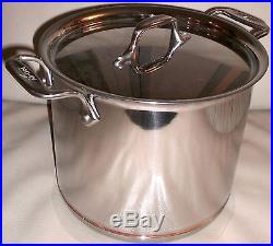 All Clad COPPER CORE Stainless Steel 7 QT TALL Stock Pot BRAND NEW 6507 SS