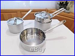 All Clad Cookware Set 2 Qt 3 Qt Metalcrafters Master Chef Stainless Steel USA