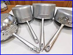 All Clad Cookware Set 2 Qt 3 Qt Metalcrafters Master Chef Stainless Steel USA