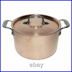 All Clad Copper 4 Quart Pot Stainless Steel With Lid