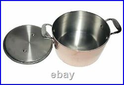 All Clad Copper 4 Quart Pot Stainless Steel With Lid