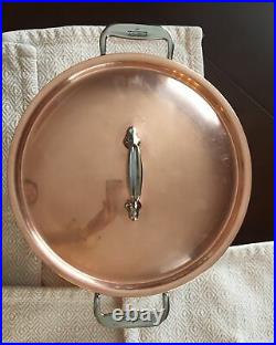 All-Clad Copper 8QT Stock Pot Stainless Steel Handcrafted. Made In USA. Rare