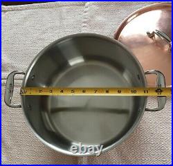 All-Clad Copper 8QT Stock Pot Stainless Steel Handcrafted. Made In USA. Rare