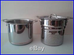 All-Clad Copper Core 7 Qt Pasta Pot with Insert, Polished, Induction, Lifetime