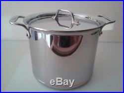 All-Clad Copper Core 7 Qt Tall Stock Pot, Polished, Induction, Lifetime