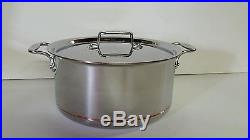 All Clad Copper Core 8 Qt Stock Pot Stainless Factory Second with New D5 Lid