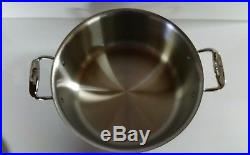 All Clad Copper Core 8 Qt Stock Pot Stainless w Lid Cosmetically Blemished Ugly