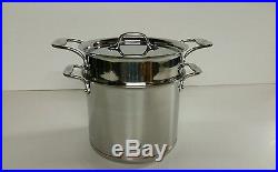 All Clad Copper Core Stainless Steel Pasta Pentola 7qt NEW NO BOX