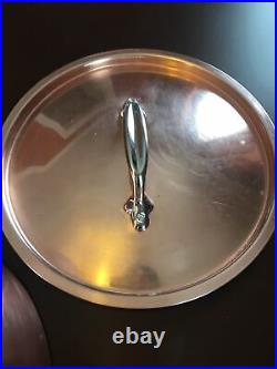 All-Clad Copper & Stainless Steel 4QT Stock Pot Made In USA Rare
