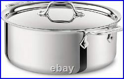 All-Clad D3 3-Ply Stainless Steel Stockpot 5 Qt Induction Oven Broiler Safe 600F