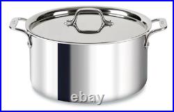 All-Clad D3 3-Ply Stainless Steel Stockpot with Lid 8 Quart New READ