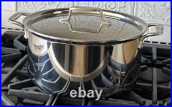 All-Clad D3 3-Ply Stainless Steel Stockpot with Lid 8 Quart New READ
