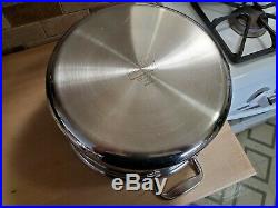All-Clad D3 Brushed Stainless Steel 8 QT Stock Pot & Lid