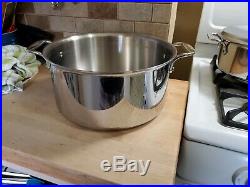 All-Clad D3 Brushed Stainless Steel 8 QT Stock Pot & Lid