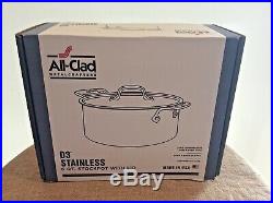 All-Clad D3 Stainless Steel 6 Qt. Stockpot with Lid (New)