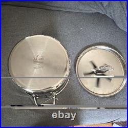 All-Clad D3 Stainless Steel 8 qt Stockpot with Lid, Induction Safe Silver