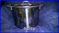 All Clad D3 Stainless Steel Stockpot Stock Pot withLid USA 4512