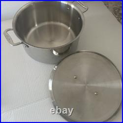 All-Clad D3 Stainless Steel Stockpot with Lid 8 Qt EUC