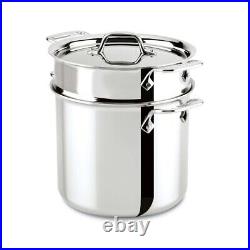 All-Clad D3 Tri-Ply Stainless-Steel 7-Qt Pasta Pentola withLid and Insert